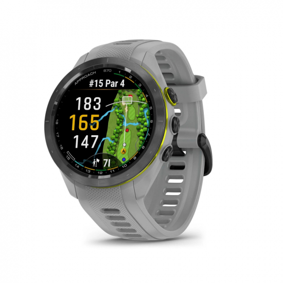 Garmin Approach S70 - Powder Gray (42mm) i gruppen Teknik / Golfklockor och GPS hos Tee Two Green AB (010-02746-11)