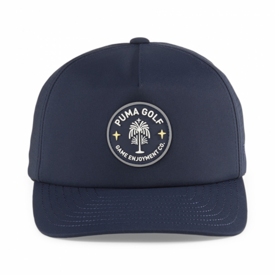 Puma Circle Flower Tech Cap - Deep Navy i gruppen Golfklder / Kepsar hos Tee Two Green AB (025251-001)