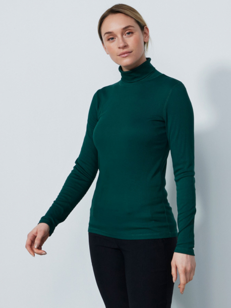 Daily Sports Ancona Long-Sleeved Roll-Neck Polo - Nori Green i gruppen Golfklder / Golfklder Dam / Trjor hos Tee Two Green AB (1000201-674)