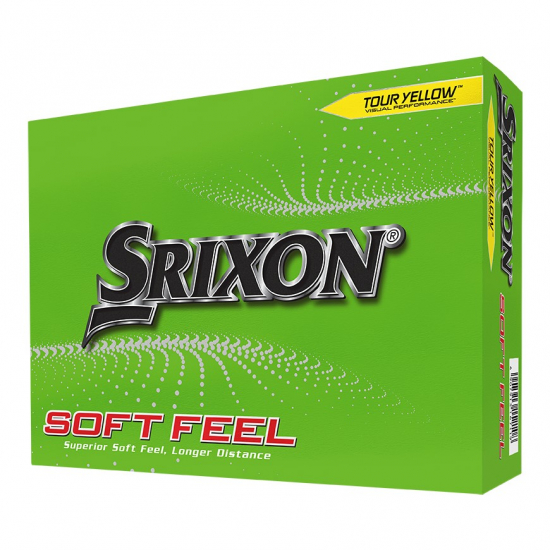 Srixon Soft Feel 2023 - Tour Yellow i gruppen Golfbollar / Nya Golfbollar hos Tee Two Green AB (10334258)