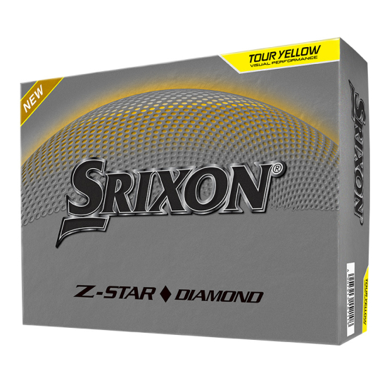 Srixon 2025 Z-Star Diamond - Tour Yellow i gruppen Golfbollar / Nya Golfbollar hos Tee Two Green AB (10360351)