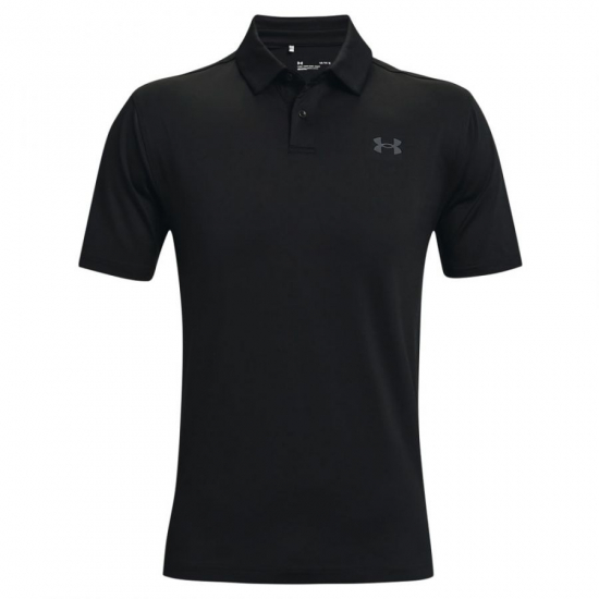 Under Armour Mens UA T2G Polo - Black i gruppen Golfklder / Golfklder Herr / Piktrjor hos Tee Two Green AB (1368122-001)