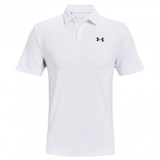 Under Armour Mens UA T2G Polo - White i gruppen Golfklder / Golfklder Herr / Piktrjor hos Tee Two Green AB (1368122-100)