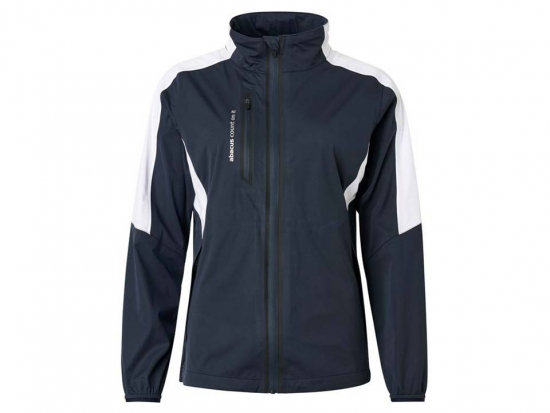 Abacus Lds Bounce Rain Jacket - Navy/White i gruppen Golfklder / Golfklder Dam / Regnklder hos Tee Two Green AB (2080-389)