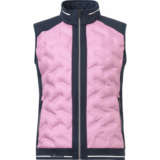 Abacus Lds Grove Hybrid Vest - Navy/Peony i gruppen Golfklder / Golfklder Dam / Jackor/Vstar hos Tee Two Green AB (2289-387)