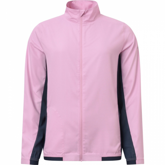 Abacus Lds Lanark Stretch Wind Jacket - Navy/Peony i gruppen Golfklder / Golfklder Dam / Jackor/Vstar hos Tee Two Green AB (2296-387)