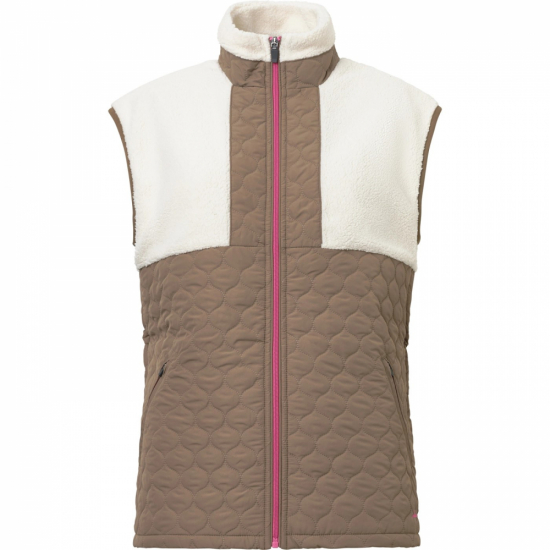 Abacus Lds Preston Pile Windvest - Nougat i gruppen Golfklder / Golfklder Dam / Jackor/Vstar hos Tee Two Green AB (2387-270)