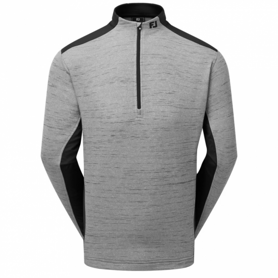 Footjoy Mens Space Dye Thermal Chill-Out - Charcoal/Black i gruppen Golfklder / Golfklder Herr / Trjor hos Tee Two Green AB (31971)