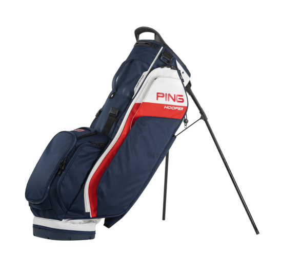 Ping Hoofer Standbag - Navy/White/Red i gruppen Golfbagar / Brbagar hos Tee Two Green AB (36414-16)