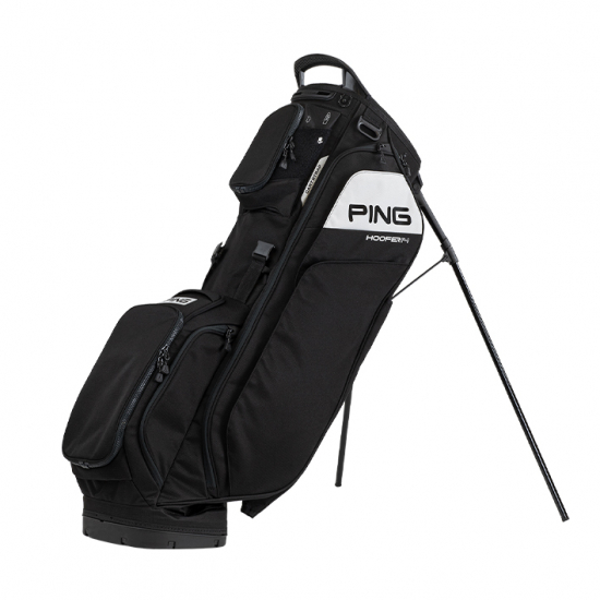 Ping Hoofer 14 Standbag - Black i gruppen Golfbagar / Brbagar hos Tee Two Green AB (36416-01)