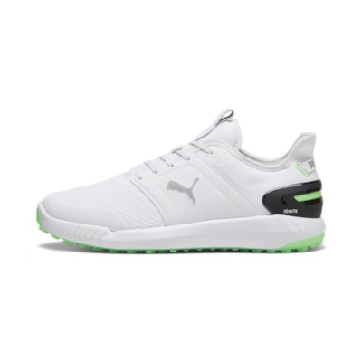 Puma Mens Ignite Elevate - White/Fluro Green i gruppen Golfskor / Golfskor Herr hos Tee Two Green AB (376077-012)