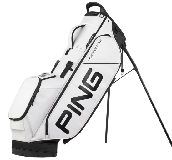 Ping Hoofer Tour Standbag - White/Black i gruppen Golfbagar / Brbagar hos Tee Two Green AB (38096-01)