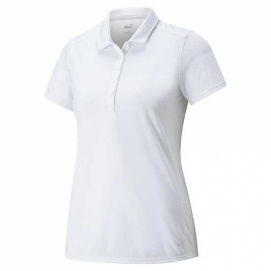 Puma Womens Gamer Polo - Bright White i gruppen Golfklder / Golfklder Dam / Piktrjor hos Tee Two Green AB (532989-001)