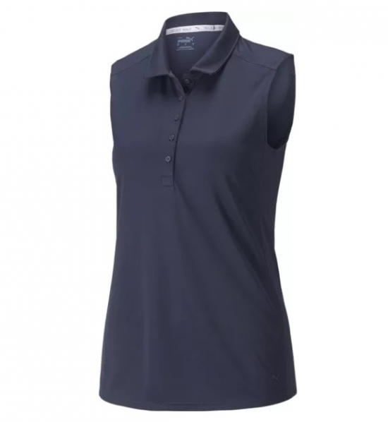 Puma Womens Gamer Sleeveless Polo - Navy Blazer i gruppen Golfklder / Golfklder Dam / Piktrjor hos Tee Two Green AB (532990-003)