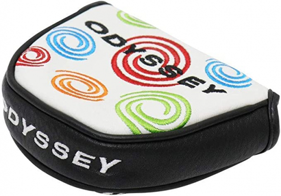 Odyssey Limited Edition Tour Swirl Leather Mallet Putter Headcover - White i gruppen Tillbehr  / Headcover hos Tee Two Green AB (5518310)