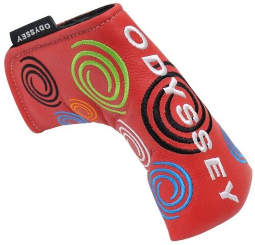 Odyssey Limited Edition Tour Swirl Leather Blade Putter Headcover - Red i gruppen Tillbehr  / Headcover hos Tee Two Green AB (5518313)