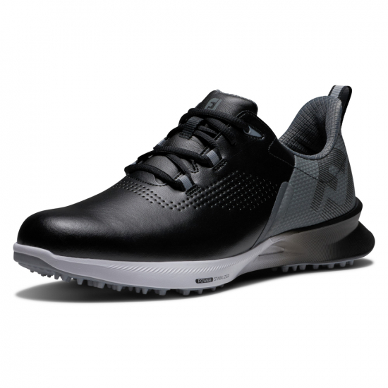 Footjoy Mens FJ Fuel Wide - Black/Charcoal/Silver i gruppen Golfskor / Golfskor Herr hos Tee Two Green AB (55451W)