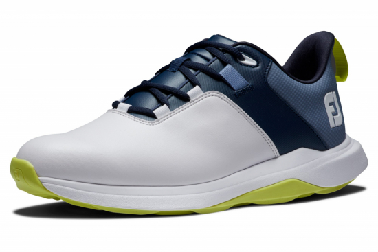 Footjoy Mens Prolite Medium - White/Navy/Lime  i gruppen Golfskor / Golfskor Herr hos Tee Two Green AB (56920M)