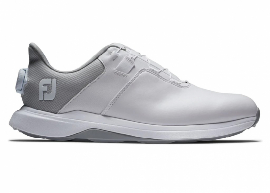 Footjoy Mens Prolite Boa Medium - White/Grey i gruppen Golfskor / Golfskor Herr hos Tee Two Green AB (56925M)