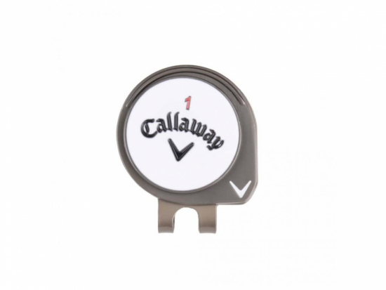 Callaway Ball Marker with Hat Clip 2023 - Gunmetal i gruppen Tillbehr  / Tillbehr hos Tee Two Green AB (5923010)