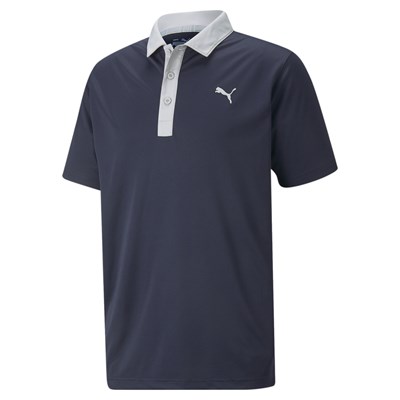 Puma Mens Gamer Polo - Navy Blazer/High Rise i gruppen Golfklder / Golfklder Herr / Piktrjor hos Tee Two Green AB (599118-003)