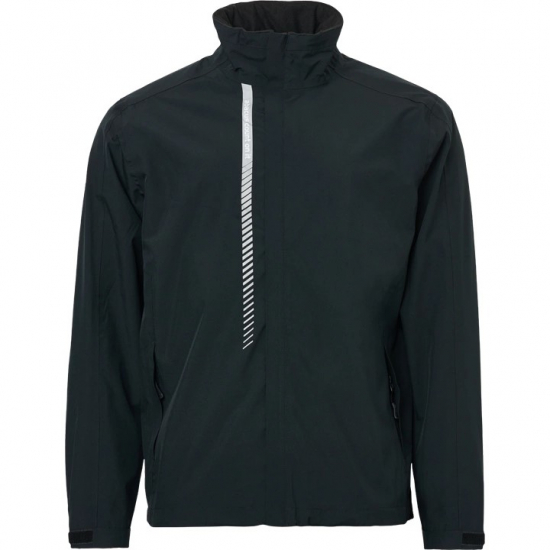 Abacus Mens Links Stretch Rainjacket - Black i gruppen Golfklder / Golfklder Herr / Regnklder hos Tee Two Green AB (6076600)