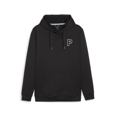 Puma Mens Cloudspun Patch Hoodie - Black Heather i gruppen Golfklder / Golfklder Herr / Trjor hos Tee Two Green AB (625163-006)