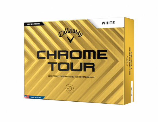 Callaway Chrome Tour 2024 - White i gruppen Golfbollar / Nya Golfbollar hos Tee Two Green AB (643206112)