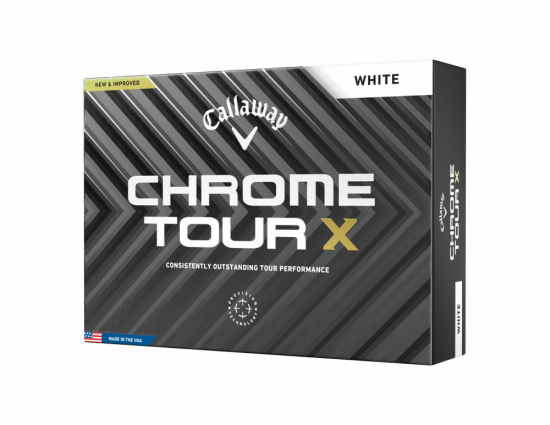 Callaway Chrome Tour X 2024 - White i gruppen Golfbollar / Nya Golfbollar hos Tee Two Green AB (643226112)