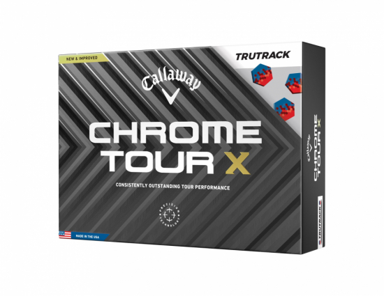 Callaway Chrome Tour X 2024 TruTrack - White i gruppen Golfbollar / Nya Golfbollar hos Tee Two Green AB (6432261122063)