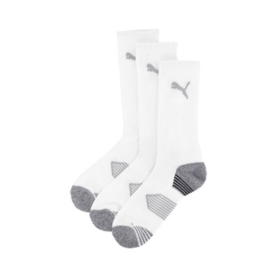 Puma Essential Crew Cut Socks 3-Pack - White i gruppen Golfklder / Strumpor/Blten hos Tee Two Green AB (858563-001)