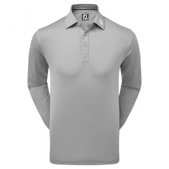 Footjoy Mens Long Sleeve Thermolite Solid - Grey i gruppen Golfklder / Golfklder Herr / Trjor hos Tee Two Green AB (87986)