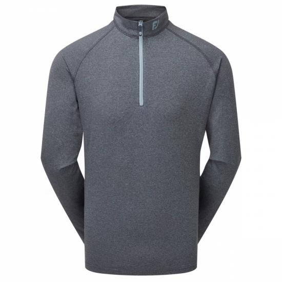 Footjoy Mens ThermoSeries Brushed Back Midlayer - Heather Navy i gruppen Golfklder / Golfklder Herr / Trjor hos Tee Two Green AB (89938)