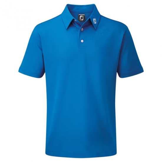 Footjoy Mens Stretch Pique Solid - Cobalt i gruppen Golfklder / Golfklder Herr / Piktrjor hos Tee Two Green AB (91817)