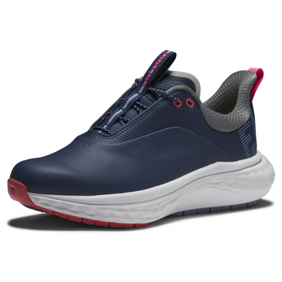 Footjoy Womens Quantum Wide - Navy/White/Pink i gruppen Golfskor / Golfskor Dam hos Tee Two Green AB (97808W)