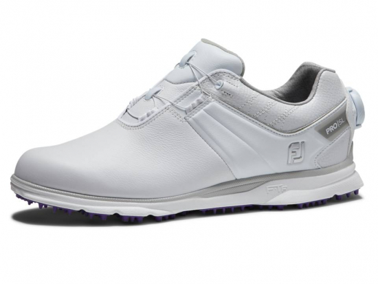 Footjoy Womens Pro SL Boa Medium - White/Grey i gruppen Golfskor / Golfskor Dam hos Tee Two Green AB (98137)