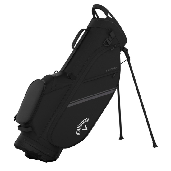 Callaway Chase Standbag 2025 - Black i gruppen Golfbagar / Brbagar hos Tee Two Green AB (A00028_B0074)