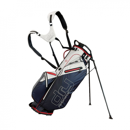 Dry Performance Waterproof Hybrid Standbag 9 2024 - CoolGrey/Navy/Red i gruppen Golfbagar / Brbagar hos Tee Two Green AB (BGDP9S-22)