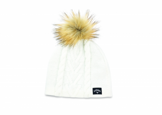 Callaway Womens Pom Pom Beanie 2019 - Cream i gruppen Golfklder / Kepsar hos Tee Two Green AB (CA5219149)