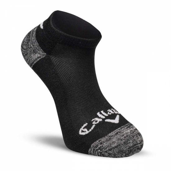 Callaway Mens Ultra Comfortable Sport Low Socks 3-Pack - Black i gruppen Golfklder / Strumpor/Blten hos Tee Two Green AB (CA5619016)