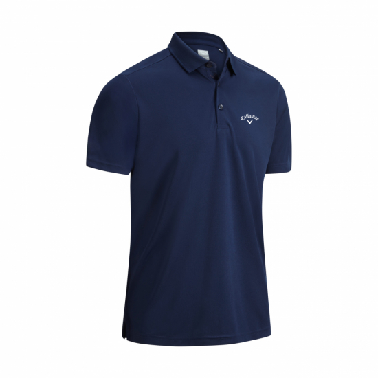 Callaway Mens Tournament Polo - Peacoat i gruppen Golfklder / Golfklder Herr / Piktrjor hos Tee Two Green AB (CGKFB0W3-410)