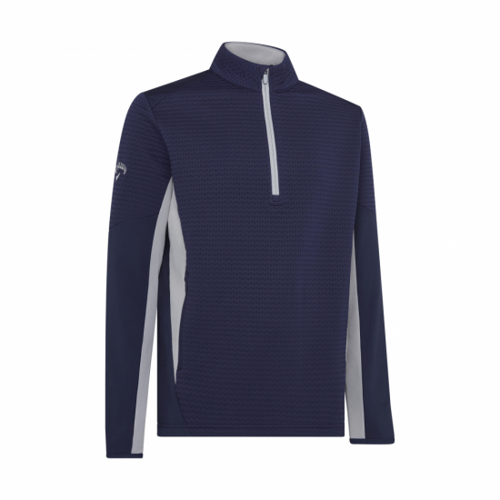 Callaway Mens Midweight Textured Pullover - Peacoat i gruppen Golfklder / Golfklder Herr / Trjor hos Tee Two Green AB (CGKFE026-410)