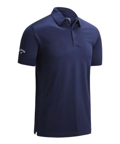 Callaway Mens Swingtech Solid Polo - Peacoat i gruppen Golfklder / Golfklder Herr / Piktrjor hos Tee Two Green AB (CGKSA0D7-410)