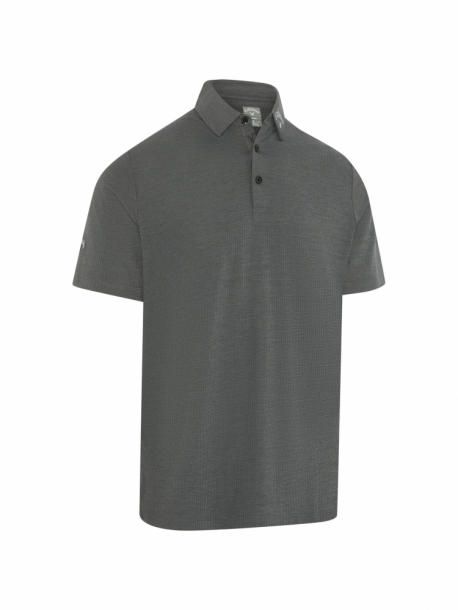 Callaway Mens Ventilated Classic Jacquard Polo - Caviar i gruppen Golfklder / Golfklder Herr / Piktrjor hos Tee Two Green AB (CGKSD0D9-002)