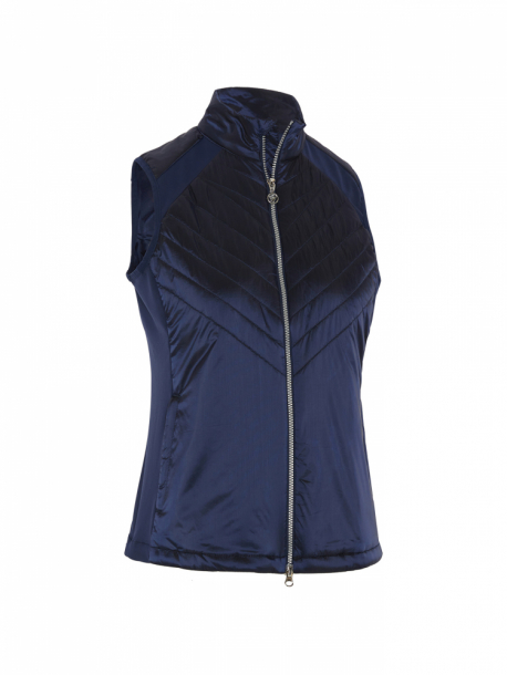 Callaway Womens Chev Quilted Primaloft Vest - Peacoat i gruppen Golfklder / Golfklder Dam / Jackor/Vstar hos Tee Two Green AB (CGVFD024-410)