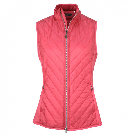 Callaway Womens Lightweight Quilted Vest - Fruit Dove i gruppen Golfklder / Golfklder Dam / Jackor/Vstar hos Tee Two Green AB (CGVSC057-683)