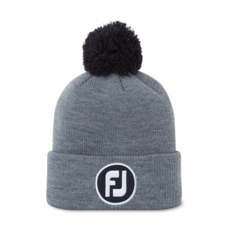 Footjoy Solid Pom Pom - Heather Grey i gruppen Golfklder / Kepsar hos Tee Two Green AB (FH22BSPOM-0G)