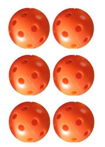 Golfgear Practice ball airflow Orange 6-pack i gruppen Golfbollar / Trningsbollar hos Tee Two Green AB (GG_AFBORA)