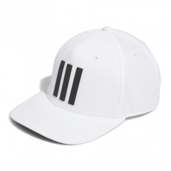 Adidas 3-Stripes Tour Snapback Cap - White i gruppen Golfklder / Kepsar hos Tee Two Green AB (HT3335)