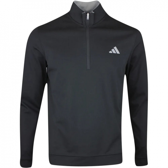 Adidas Mens Elevated 1/4-Zip Pullover - Black i gruppen Golfklder / Golfklder Herr / Trjor hos Tee Two Green AB (IB6115)